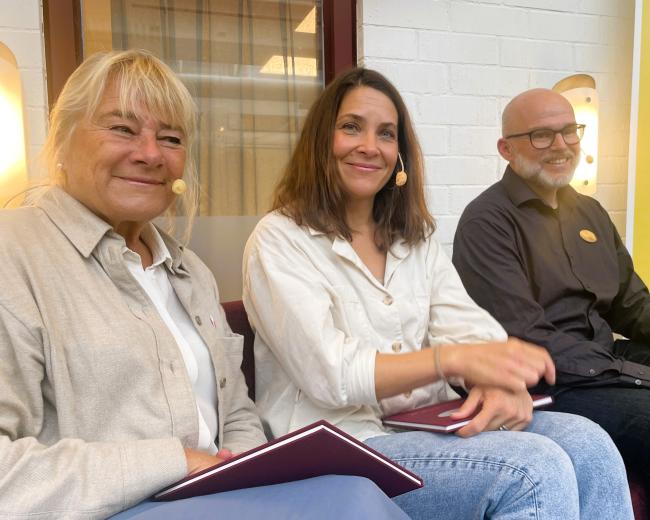 Fr. v.: Christina Olin-Scheller, Sofie Nilsson och Magnus Åberg.