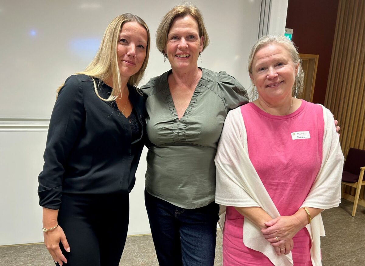Några av arrangörerna för dagen: Pernilla Olsson, doktorand i pedagogiskt arbete, Monica Evermark, föreståndare för Ruc, Regionalt utvecklingscentrum, och Maria Dahlberg, adjunkt i svenska språket, alla från Karlstads universitet.